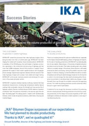 Tumbnail PDF Screg-Est. IKA revoluciona el volumen de producción de polímeros modificados de asfalto.