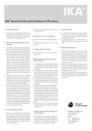 Tumbnail PDF Términos generales y condiciones de compra de IKA