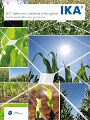 Tumbnail PDF La tecnología de IKA contribuye al uso óptimo de las fuentes de energía renovables 